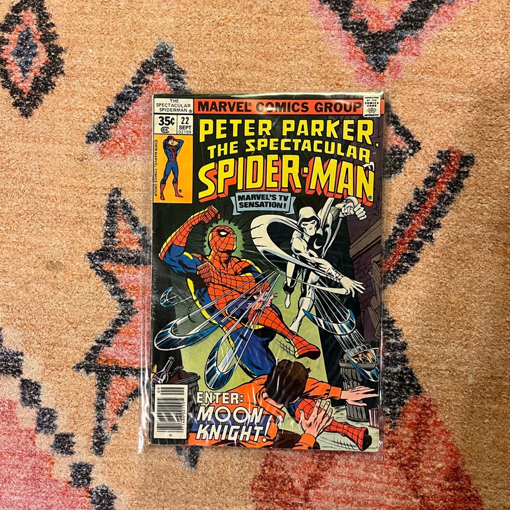 Spectacular Spider-Man #22 Moon Knight Appearance 78'
